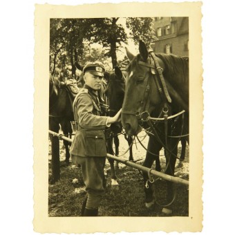 Foto alemana de oficial de caballería. Espenlaub militaria